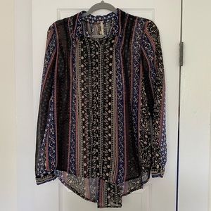 Free People Long sleeved blouse, size small